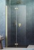 Radaway Nes KDD B Brushed Gold kabina walk in 80cm lewa szczotkowane złoto 10024080-99-01L